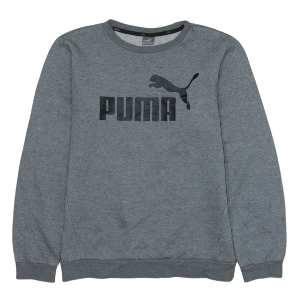 Puma 90's Spellout Crew Neck Sweatshirt XXLarge (2XL) Grey
