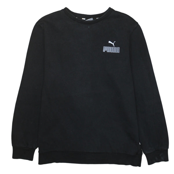 Puma 90's Lightweight Crew Neck Sweatshirt Medium Black