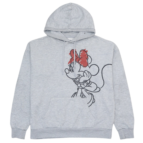 Vintage Disney 90's Grey Mickey Mouse Pullover Hoodie Women's Small