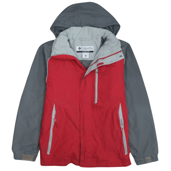 Columbia 90's Hooded Full Zip Up Windbreaker Small Grey