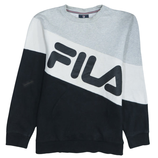 Fila 90's Spellout Crew Neck Sweatshirt XSmall Black
