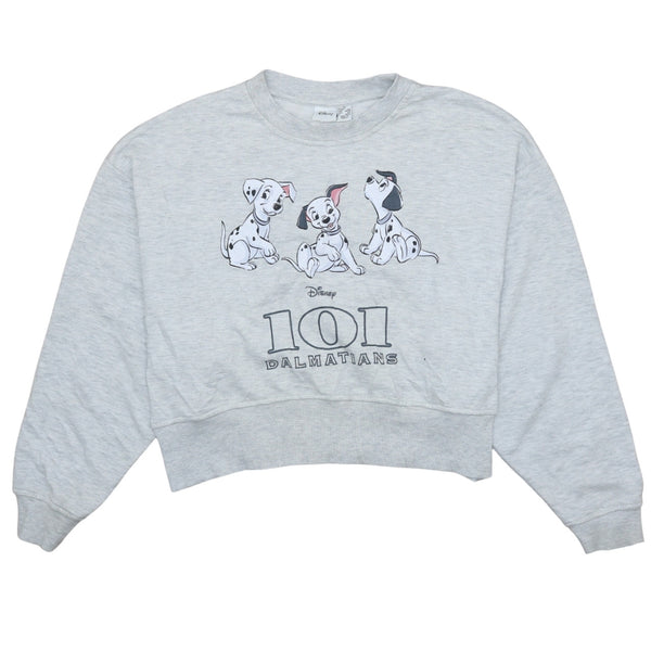 Disney Pluto Crew Neck Vintage Grey Sweatshirt XS 90's Style Cotton