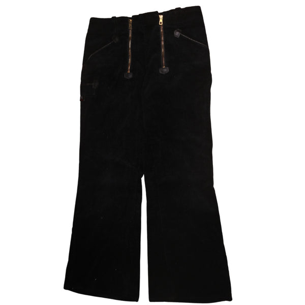 Active 90's Straight Leg Baggy Trousers / Pants 34 Black