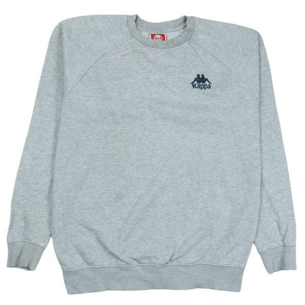 Kappa 90's Heavyweight Crew Neck Sweatshirt Medium Grey