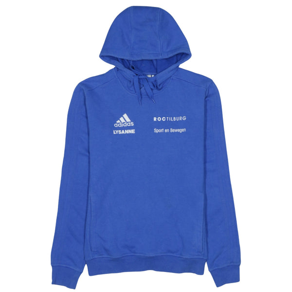Adidas Vintage 90's Blue Hoodie XSmall Lightweight Pullover Cotton