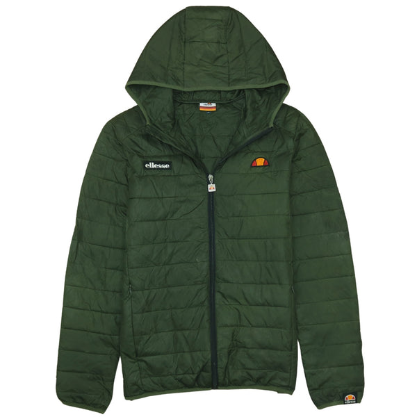 Ellesse 90's Vintage Green Lightweight Full Zip Puffer Jacket Small