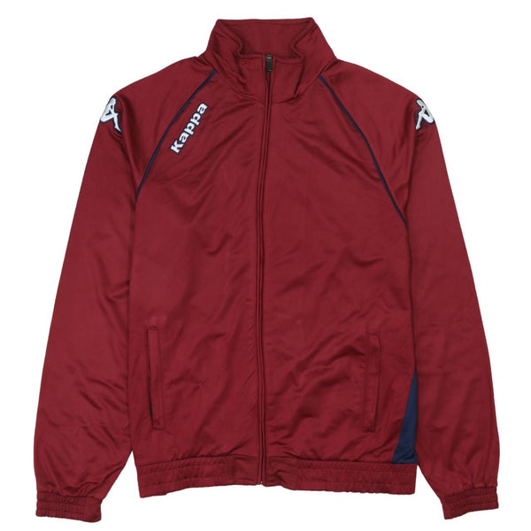 Kappa 90's Vintage Red Lightweight Zip-Up Sweatshirt Medium
