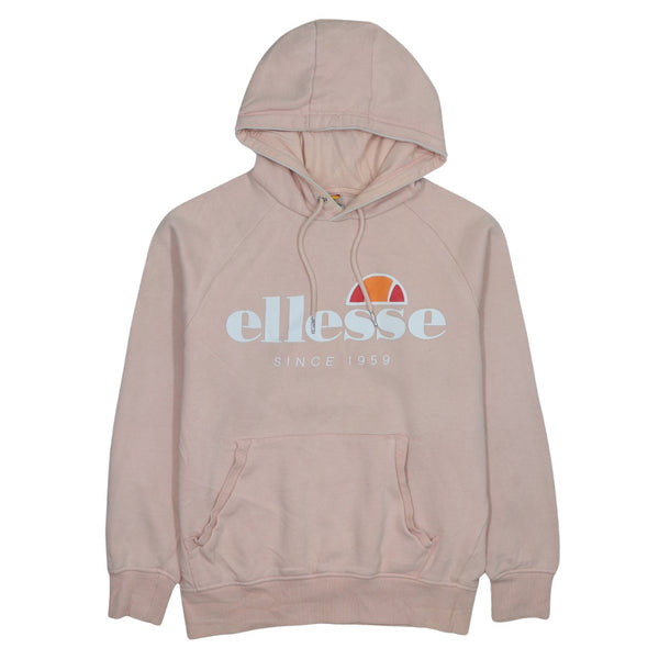 Ellesse 90s Vintage Spellout Pink Hoodie Medium