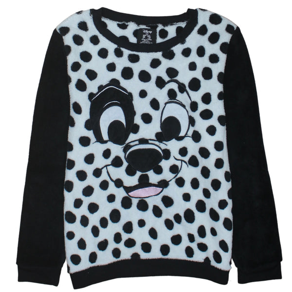 Disney 90's Lightweight Crew Neck Sweatshirt Small White