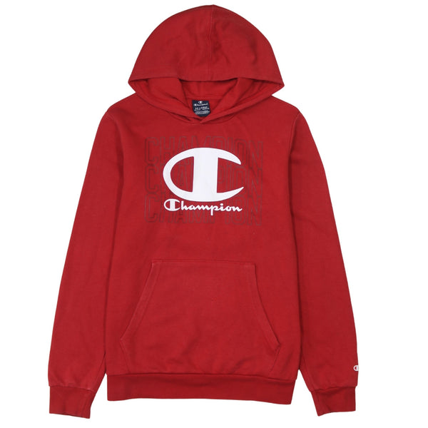 Champion 90's Spellout Pullover Hoodie XXLarge (2XL) Red