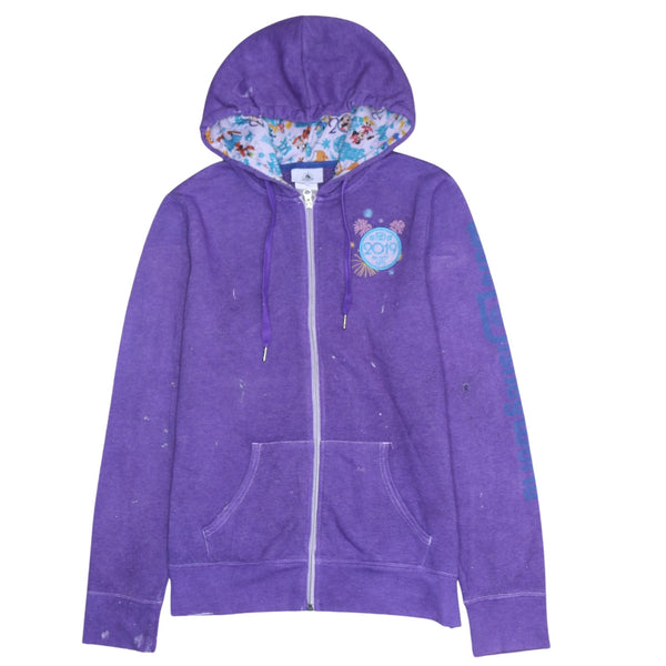 Vintage Disney 90's Purple XLarge Zip Hoodie - Walt Disney World