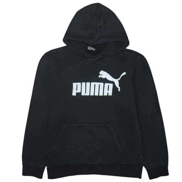 Puma 90's Spellout Pullover Hoodie Medium Black