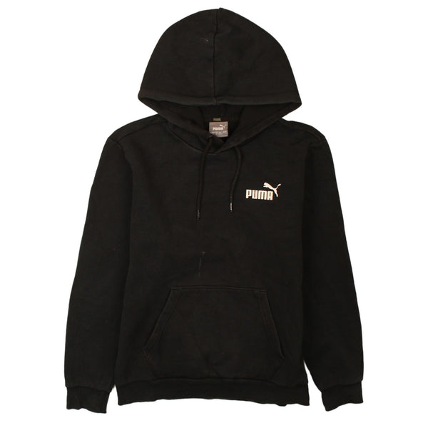 Puma Men's XSmall 90's Black Pullover Hoodie with Drawstring Pockets