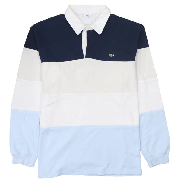 Lacoste 90's Long Sleeve Quarter Button Sweatshirt XLarge Blue