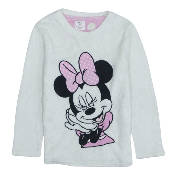 Vintage Disney 90's Minnie Mouse White Crew Neck Sweatshirt XSmall