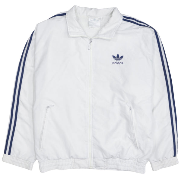 Adidas 90's Lightweight Full Zip Up Windbreaker Medium White