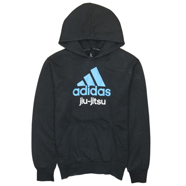 Adidas Vintage 90's Spellout Black Pullover Hoodie Men's Medium