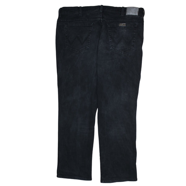 Wrangler 90's Lightwash Straight Leg Baggy Jeans / Pants 42 Black