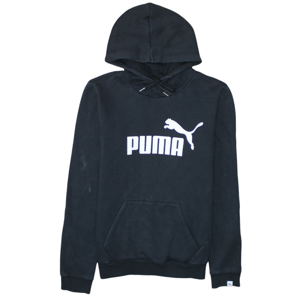 Puma 90's Spellout Pullover Hoodie Medium Black