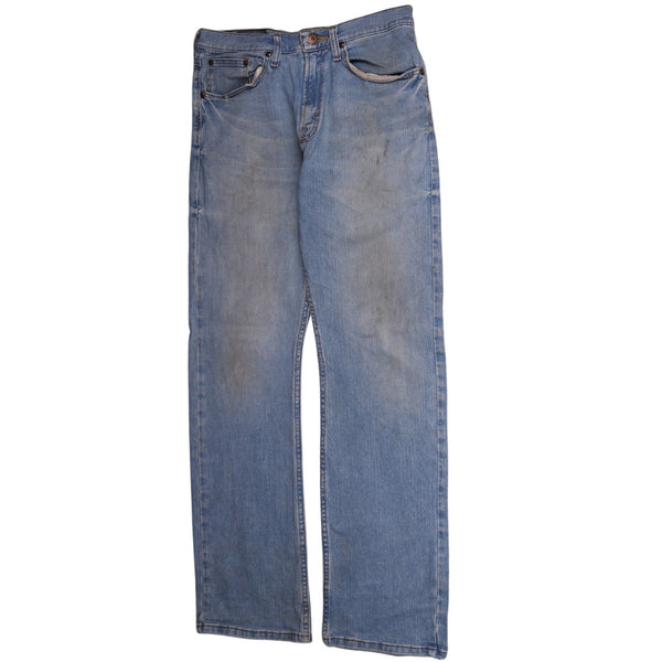 Wrangler 90's Vintage Straight Leg Baggy Pants 30x32 Blue Denim