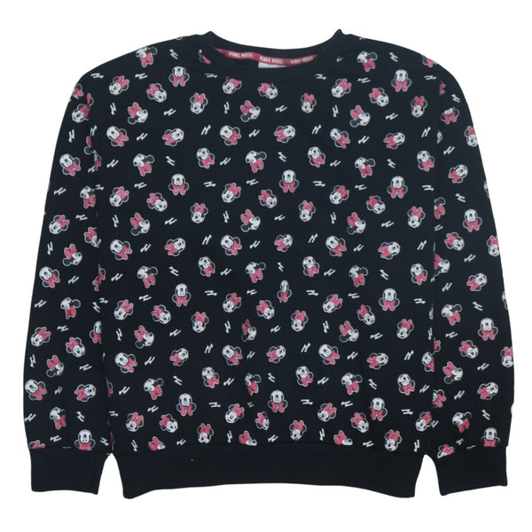 Disney 90's Vintage Crew Neck Sweatshirt XL Black Women’s Retro Top