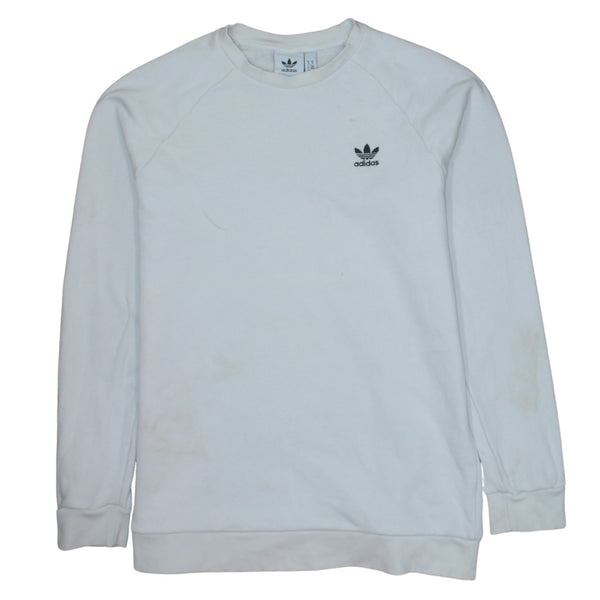 Adidas 90's Lightweight Crew Neck Sweatshirt Medium White