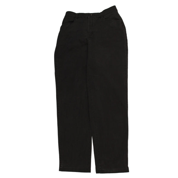 Lee Women's Vintage 90's Straight Leg Baggy Pants, Medium Black Trousers