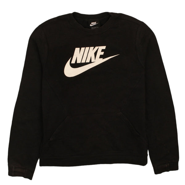 Nike 90's Black Spellout Center Middle Swoosh Sweatshirt XLarge Women's