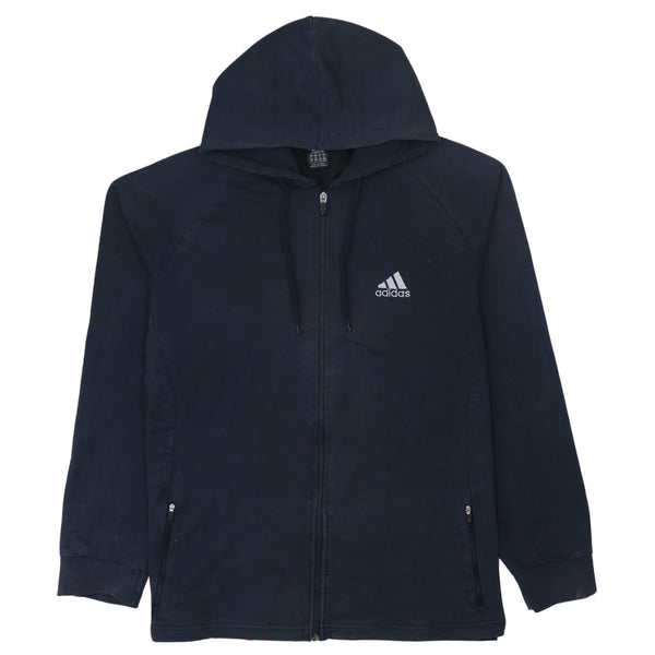 Adidas Vintage 90's Black Sportswear Full Zip Hoodie XXLarge (2XL)