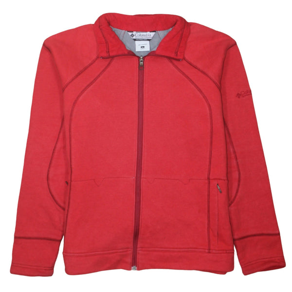 Columbia 90's Lightweight Full Zip Up Sweatshirt Large Red
