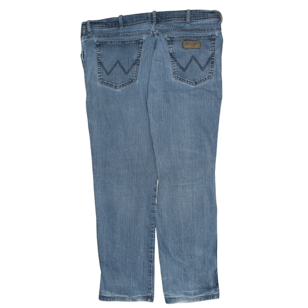 Wrangler 90's Lightwash Straight Leg Baggy Jeans / Pants 33 Blue