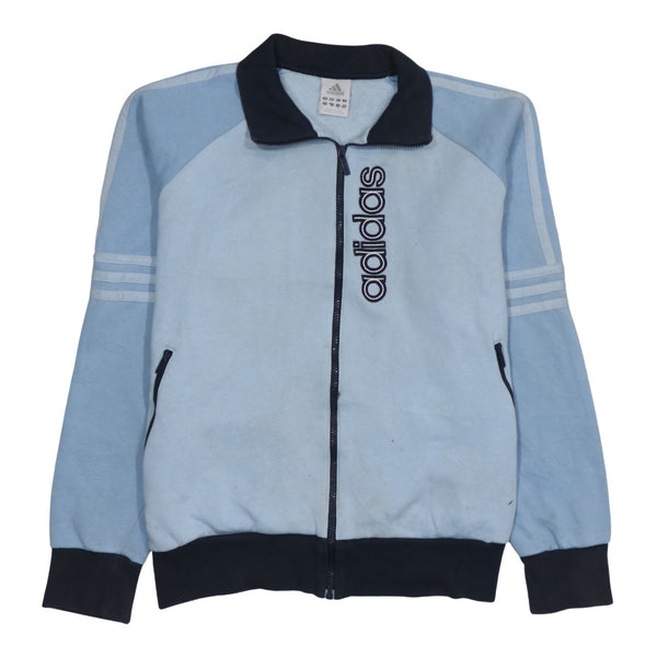 Adidas 90's Lightweight Full Zip Up Sweatshirt Large Blue