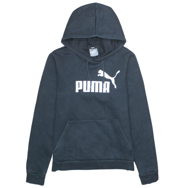 Puma 90's Spellout Black Pullover Hoodie - Women's Medium