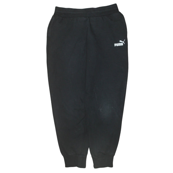 Puma 90's Rib Cuff Casual Joggers / Sweatpants Small Black