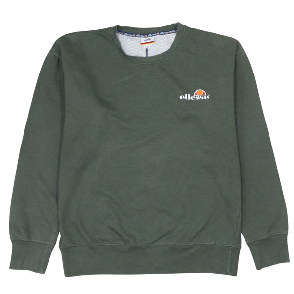 Ellesse 90's Vintage Green Crew Neck Sweatshirt Medium