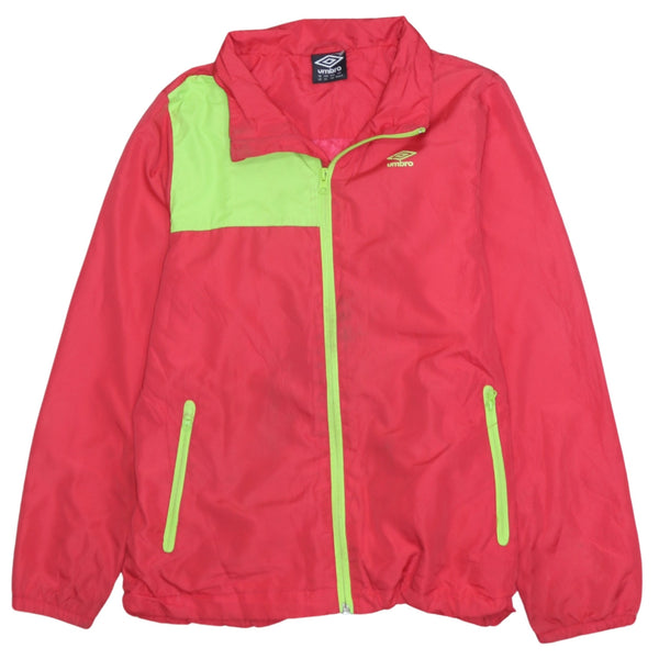 Umbro 90's Lightweight Full Zip Up Windbreaker Large Red