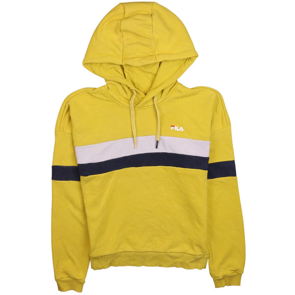 Fila 90's Vintage Yellow Small Sportswear Pullover Hoodie Men