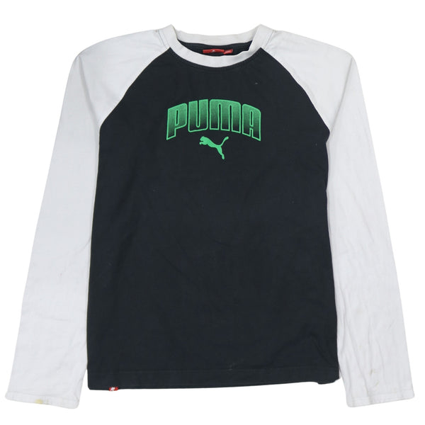 Puma 90's Spellout Crew Neck Sweatshirt Large Black