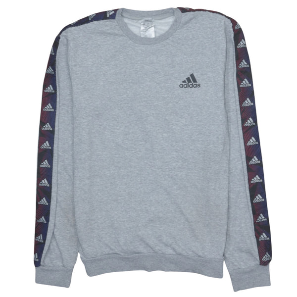 Adidas 90's Grey Heavyweight Vintage Crew Neck Sweatshirt Men's Medium