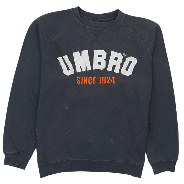 Umbro 90's Spellout Crew Neck Sweatshirt Small Black