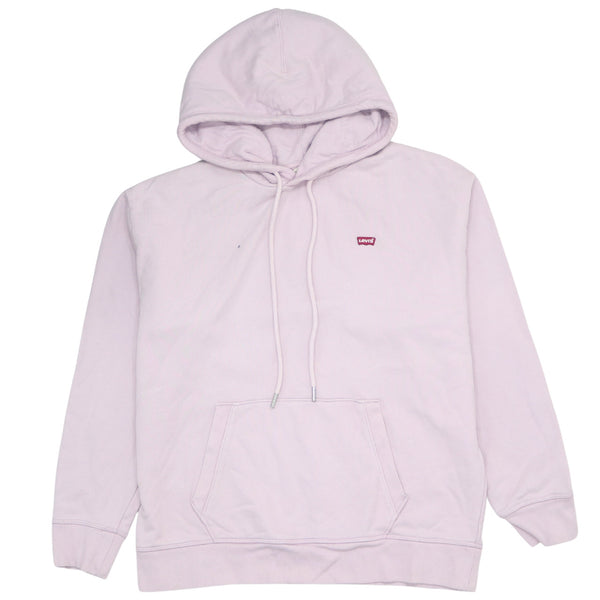 Levi's 90's Drawstring Pockets Pullover Hoodie Medium Pink