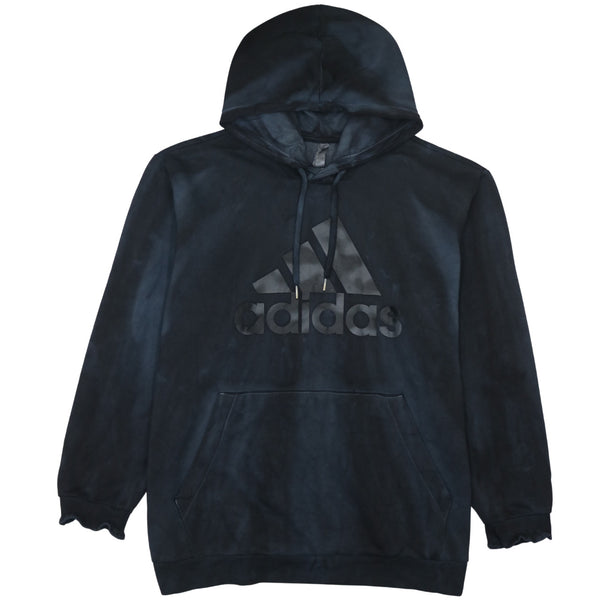 Adidas 90's Black XLarge Spellout Pullover Hoodie