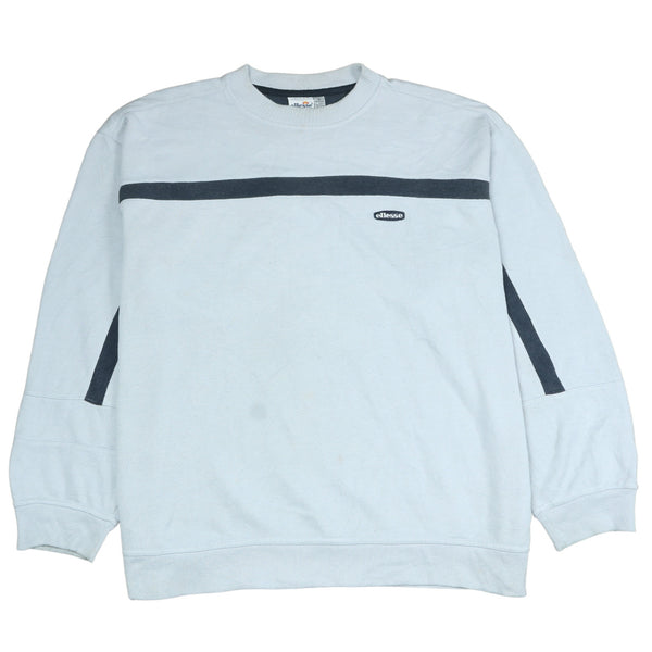 Ellesse Heavyweight 90's Vintage Crew Neck Sweatshirt Grey XL