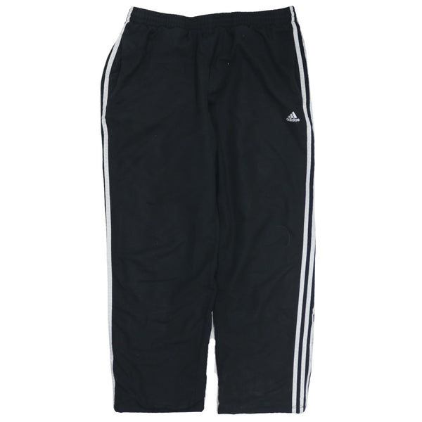Adidas 90's Elasticated Waistband Drawstrings Straight Leg Baggy Trousers / Pants Large Black