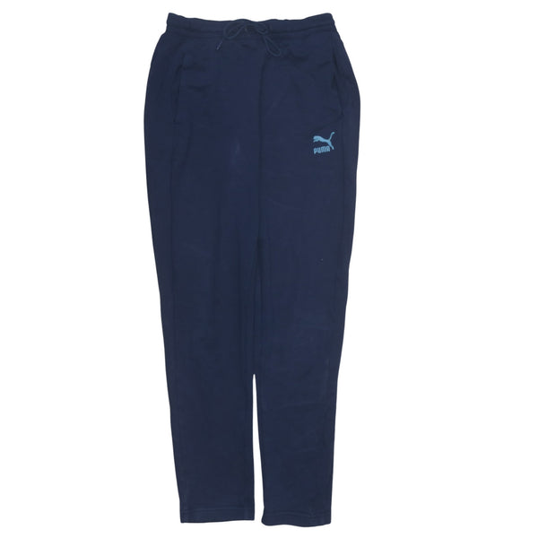 Puma Retro 90's Navy Blue Joggers Sweatpants Men's Small Cotton