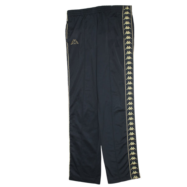 Kappa 90's Lightweight Straight Leg Baggy Trousers / Pants Large Black