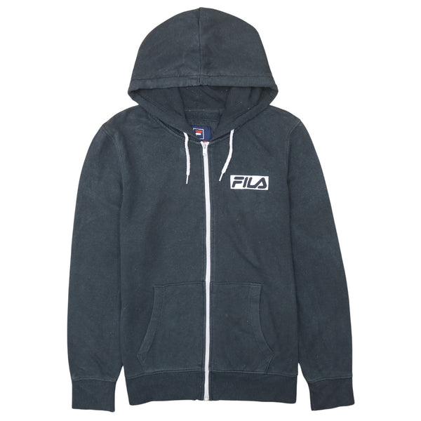 Fila 90's Black Large Sportswear Full Zip Hoodie