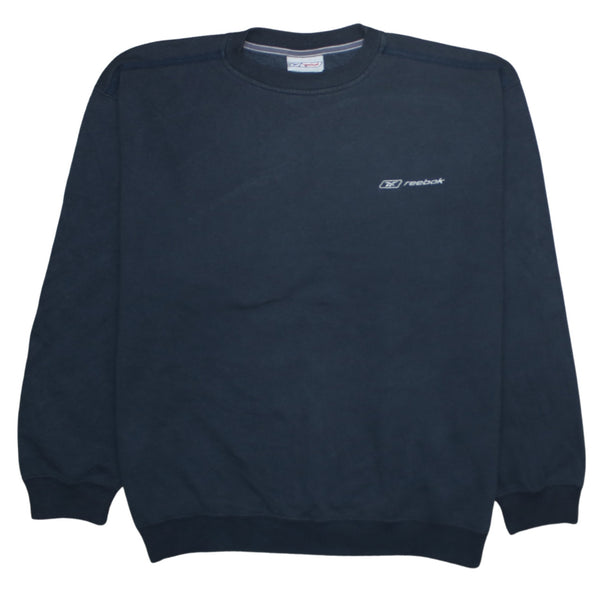 Reebok   Sweatshirt Large  Navy Blue
