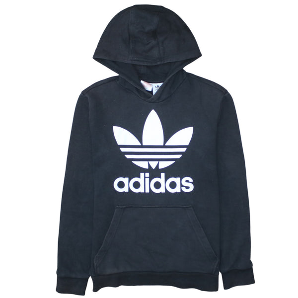 Adidas 90's Spellout Pullover Hoodie Large Black