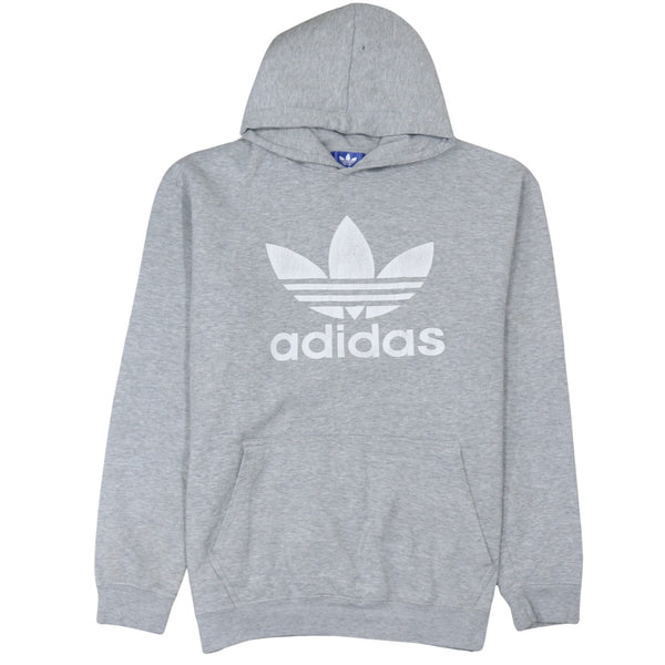 Adidas 90's Spellout Pullover Hoodie XLarge Grey